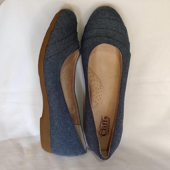 White Mountain Shoes - Blue Denim Cliff's flats